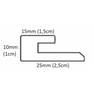 Listwa startowa Czarna Półmat 310 Lewa S, 120044185