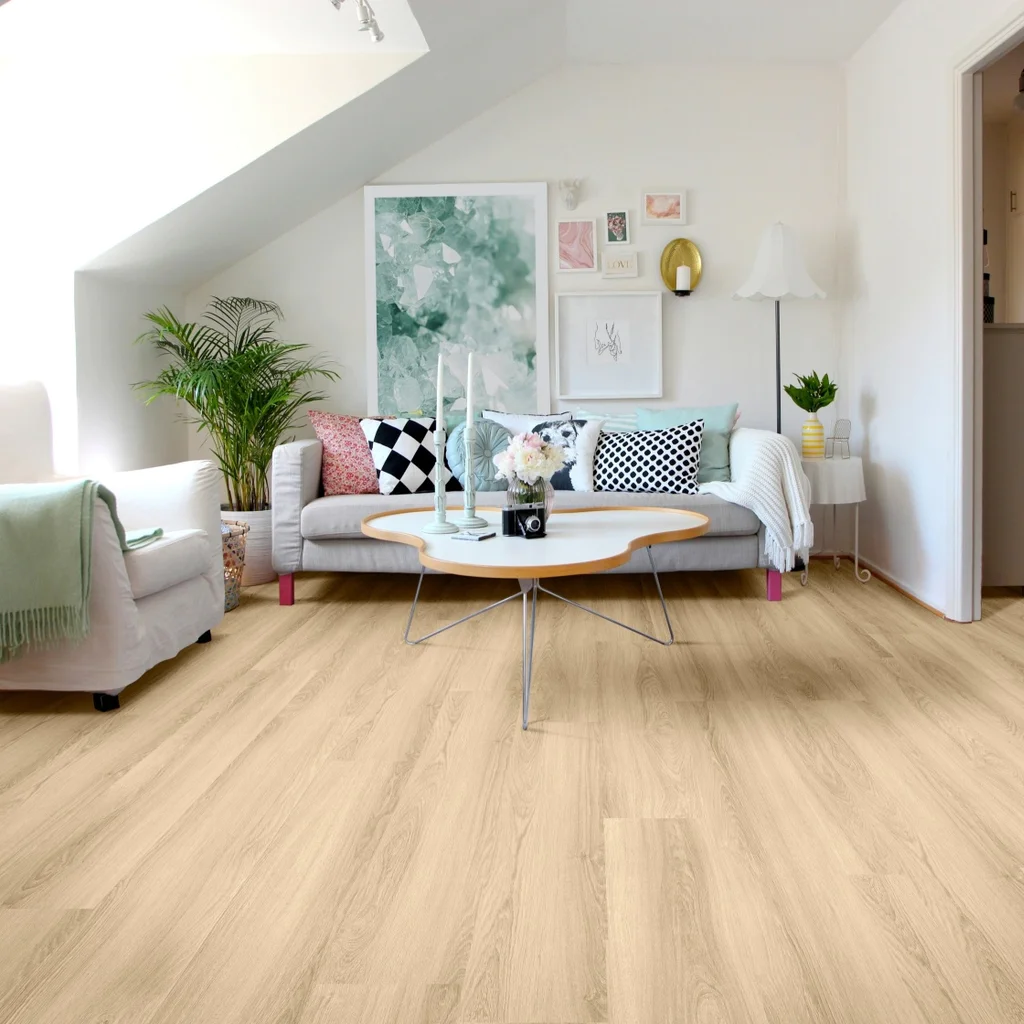 Panele winylowe z podkładem SPC LVT Dąb Riviera Klasa 32 5 mm, 400086215, Panele winylowe, Solida, Unilin