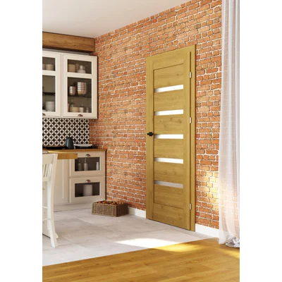 Drzwi Porta VERTE HOME model H.5 z czarnymi szybami