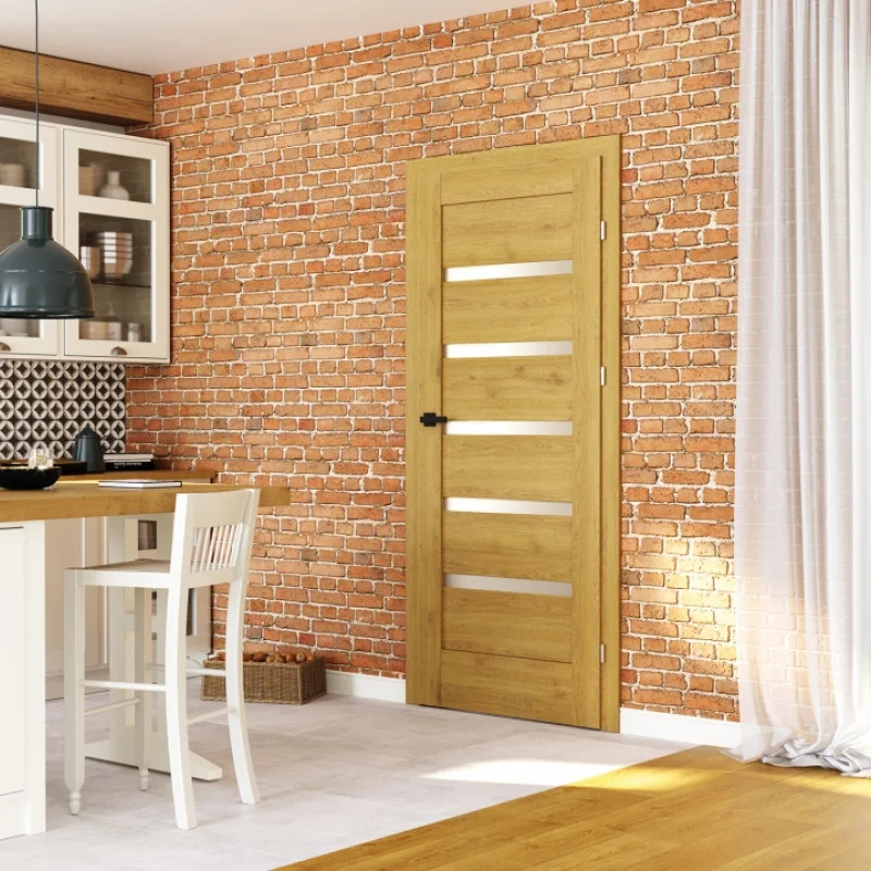 Drzwi Porta VERTE HOME model H.5 z czarnymi szybami - 3