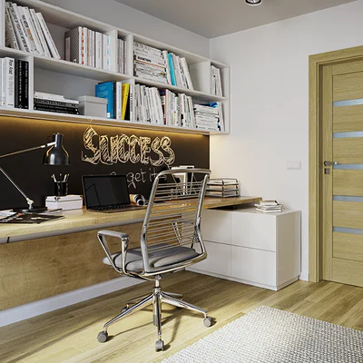 Drzwi Porta VERTE HOME model H.5 z czarnymi szybami