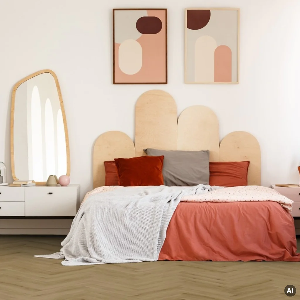Panele winylowe SPC LVT Mantaro Pecan PureCoat MAN HB-24-5619-IB Klasa 34 6.5 mm, Panele winylowe, Mantaro Herringbone, Lamett ParquetVinyl