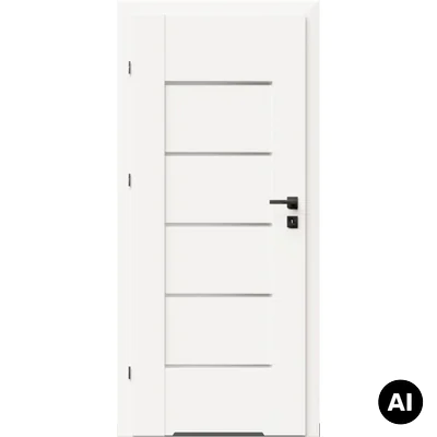 Drzwi DRE Lumio 1 przylgowe lewe 70cm WC z podcięciem wentylacyjnym, DRE 400011047
