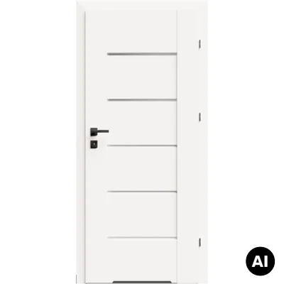 Drzwi DRE Lumio 9 przylgowe prawe 70cm WC z podcięciem wentylacyjnym, DRE 400011058