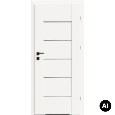Drzwi DRE Lumio 1 przylgowe prawe 80cm WC z podcięciem wentylacyjnym, DRE 400011052