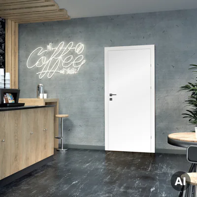Drzwi DRE Standard Invest 10 przylgowe lewe 60cm WC z podcięciem wentylacyjnym, DRE 400011065