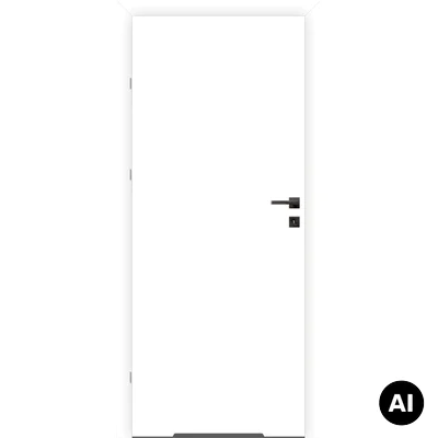 Drzwi DRE Standard Invest 10 przylgowe lewe 70cm WC z podcięciem wentylacyjnym, DRE 400011069
