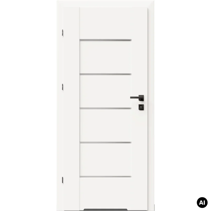 Drzwi DRE Lumio 1 przylgowe lewe 80cm WC z podcięciem wenty