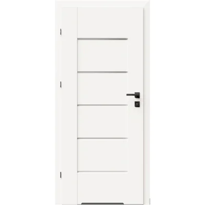 Drzwi DRE Lumio 9 przylgowe lewe 80cm WC z podcięciem wentylacyjnym, DRE 400011061