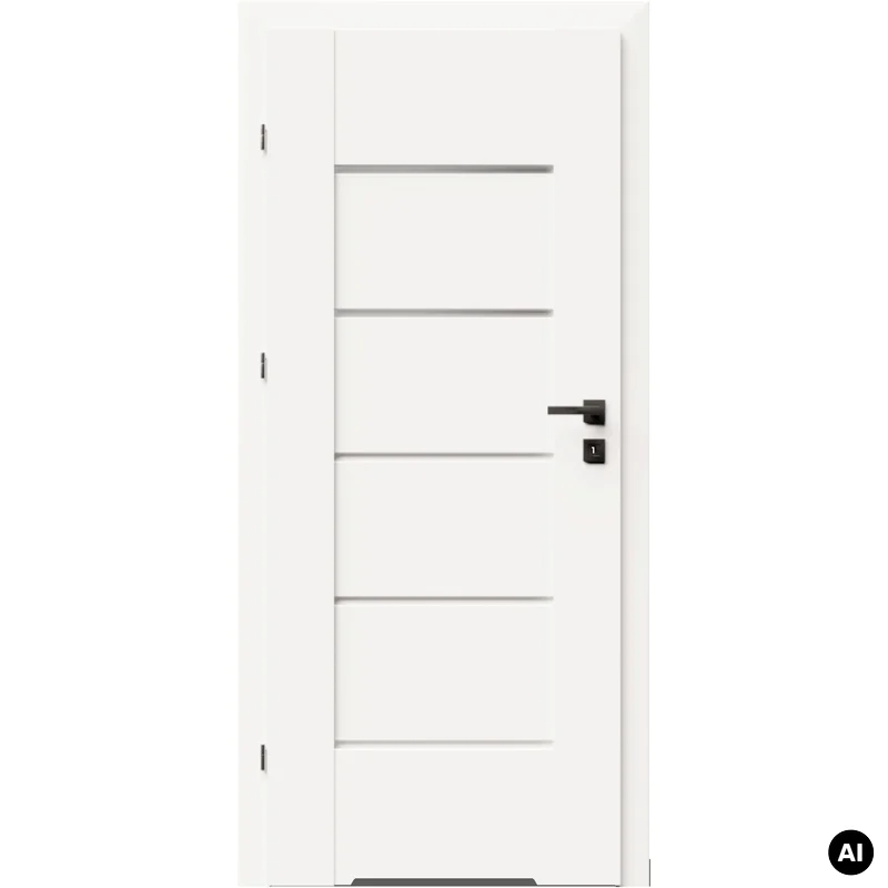 Drzwi DRE Lumio 9 przylgowe lewe 80cm WC z podcięciem wenty