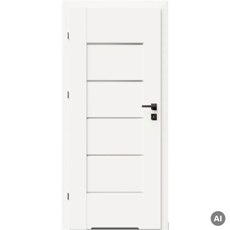 Drzwi DRE Lumio 9 przylgowe lewe 80cm WC z podcięciem wenty