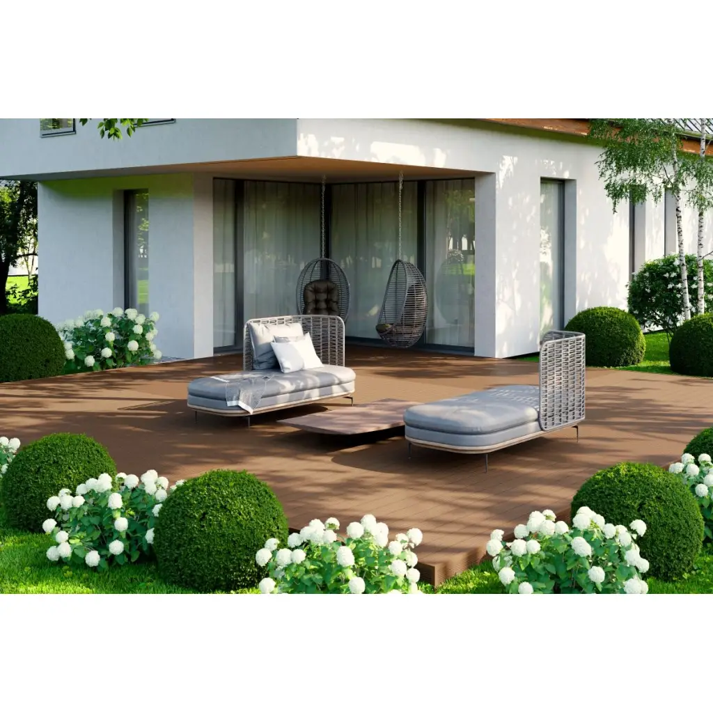 Deska tarasowa dwustronna BERGDECK S140 Ciemny Teak 2,2m 25 mm, BB1104, Deska tarasowa, Deska tarasowa BERGDECK WPC, Bergdeck