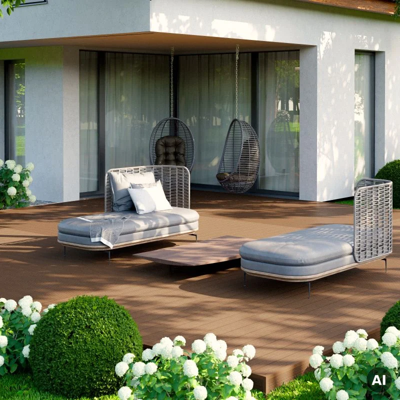 Deska tarasowa dwustronna BERGDECK S140 Ciemny Teak 2,2m 25