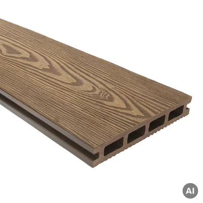 Deska tarasowa dwustronna BERGDECK Ciemny Teak 2,2m 25 mm, BB1104