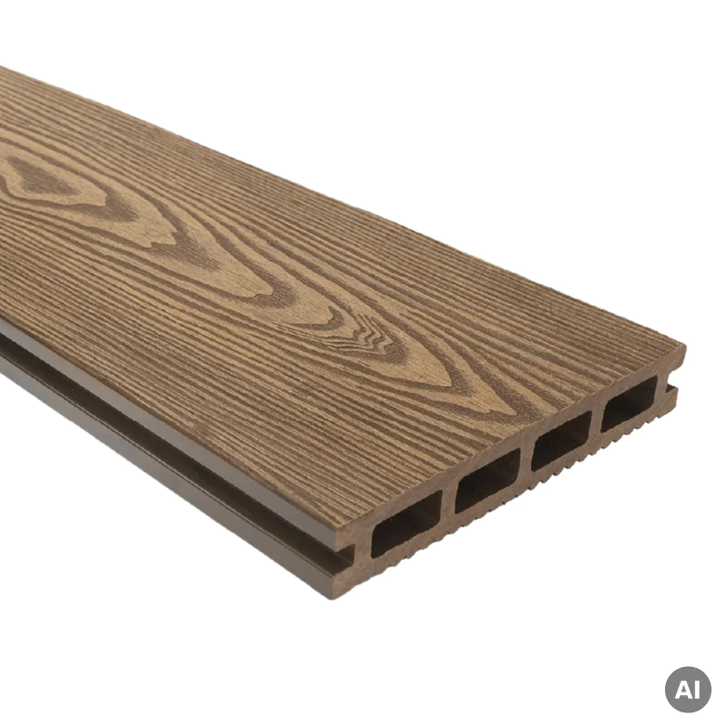 Deska tarasowa dwustronna BERGDECK S140 Ciemny Teak 2,2m 25
