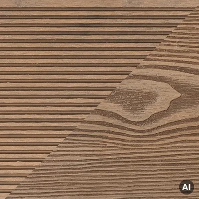 Deska tarasowa dwustronna BERGDECK Ciemny Teak 2,2m 25 mm, BB1104