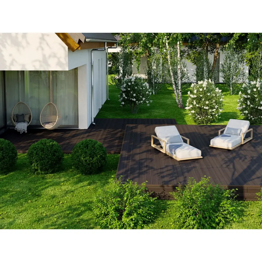 Deska tarasowa dwustronna BERGDECK S140 Heban 2,2m 25 mm, BB1105, Deska tarasowa, Deska tarasowa BERGDECK WPC, Bergdeck