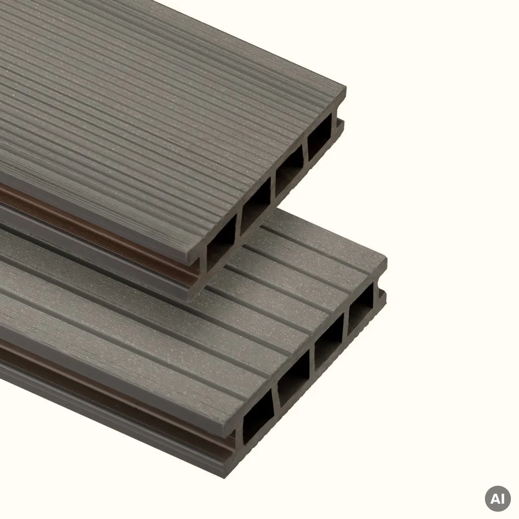 Deska tarasowa dwustronna BERGDECK szczotkowana Antracyt 2,4m 25 mm, BD1001, Deska tarasowa, Deska tarasowa BERGDECK WPC, Bergdeck
