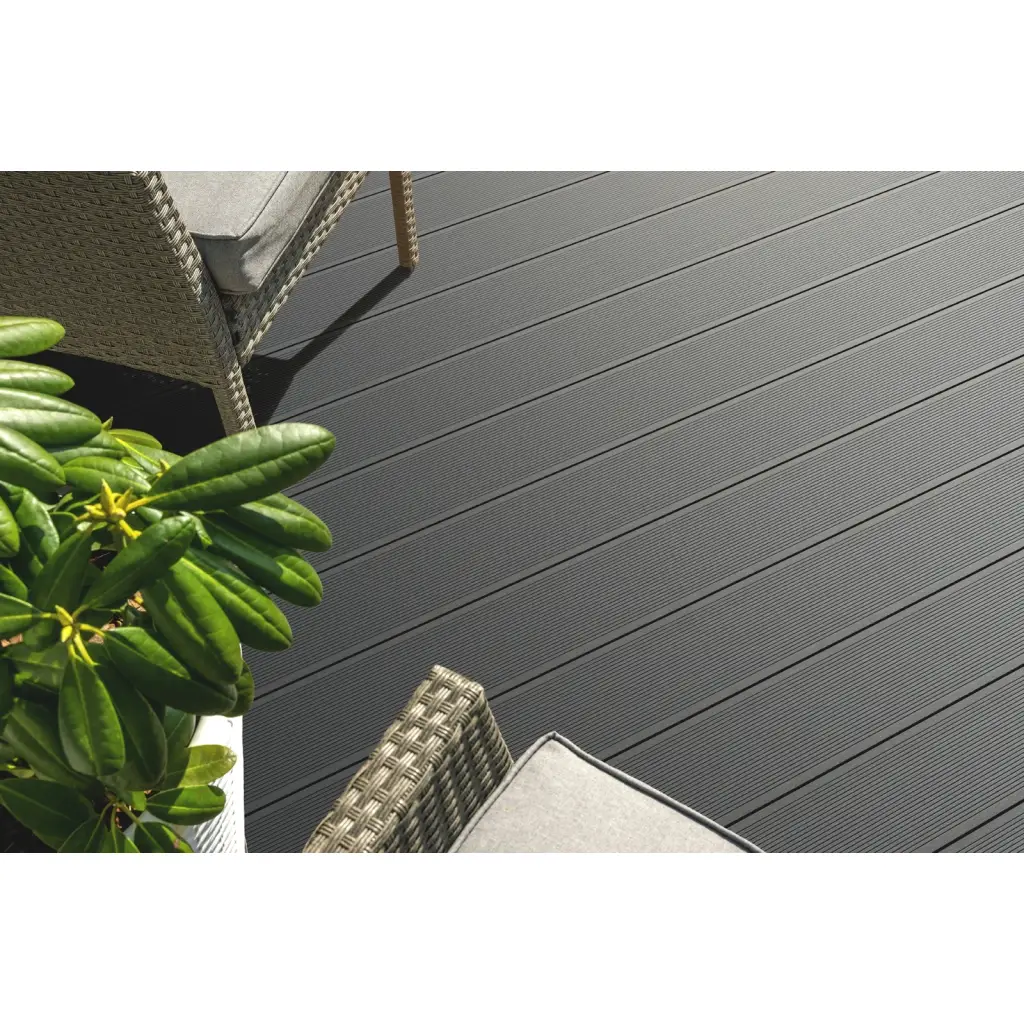 Deska tarasowa dwustronna BERGDECK B150 szczotkowana Czarny 2,4m 25 mm, BD1002, Deska tarasowa, Deska tarasowa BERGDECK WPC, Bergdeck