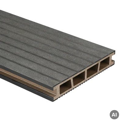 Deska tarasowa dwustronna BERGDECK szczotkowana Czarny 2,4m 25 mm, BD1002
