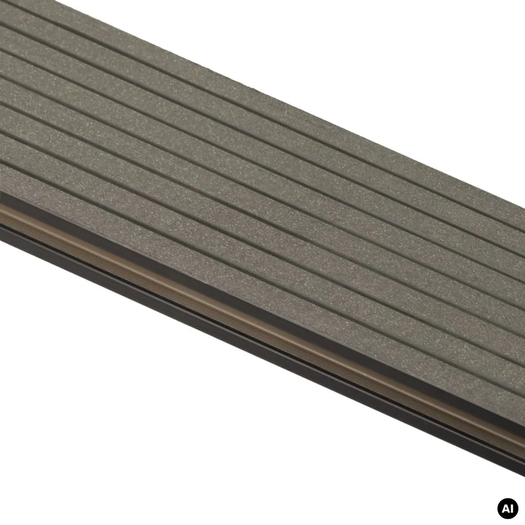 Deska tarasowa dwustronna BERGDECK B150 szczotkowana Czarny 2,4m 25 mm, BD1002, Deska tarasowa, Deska tarasowa BERGDECK WPC, Bergdeck