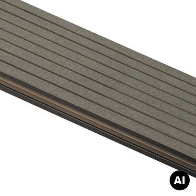 Deska tarasowa dwustronna BERGDECK B150 szczotkowana Czarny 2,4m 25 mm, BD1002