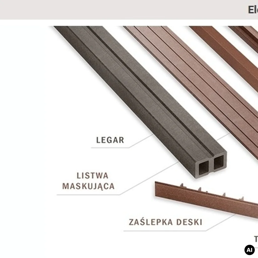Deska tarasowa dwustronna BERGDECK B150 szczotkowana Czarny 2,4m 25 mm, BD1002, Deska tarasowa, Deska tarasowa BERGDECK WPC, Bergdeck