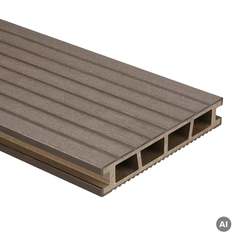 Deska tarasowa dwustronna BERGDECK B150 szczotkowana Orzech