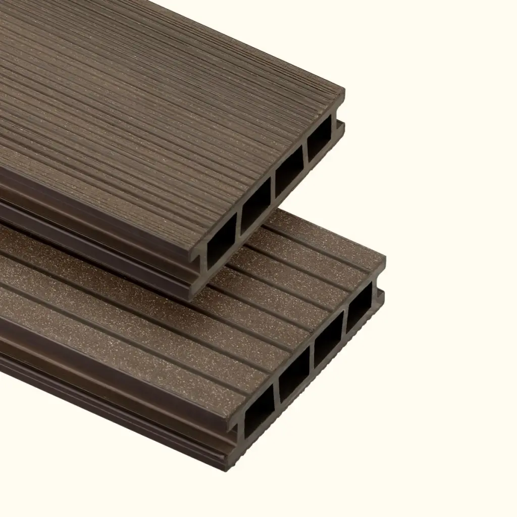 Deska tarasowa dwustronna BERGDECK B150 szczotkowana Orzech 2,4m 25 mm, BD1003, Deska tarasowa, Deska tarasowa BERGDECK WPC, Bergdeck