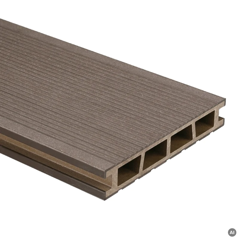 Deska tarasowa dwustronna BERGDECK B150 szczotkowana Orzech