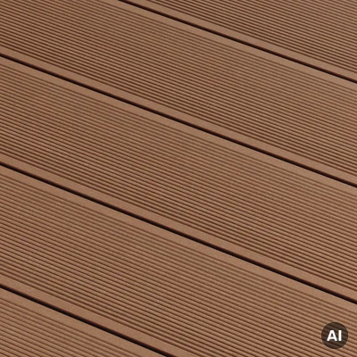 Deska tarasowa dwustronna BERGDECK Szczotkowana Kasztan 2,4m 25 mm, BD1004