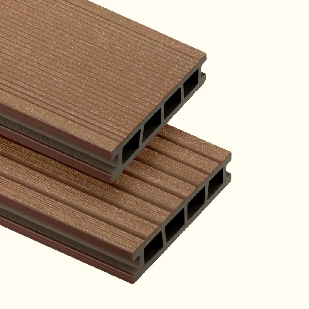 Deska tarasowa dwustronna BERGDECK B150 Szczotkowana Kasztan 2,4m 25 mm, BD1004, Deska tarasowa, Deska tarasowa BERGDECK WPC, Bergdeck