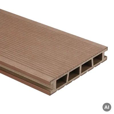 Deska tarasowa dwustronna BERGDECK Szczotkowana Kasztan 2,4m 25 mm, BD1004