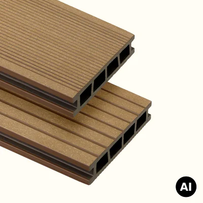 Deska tarasowa dwustronna BERGDECK B150 Szczotkowana Wild Teak 2,4m 25 mm, BD1007