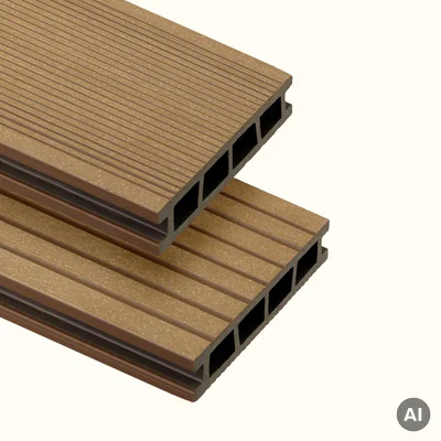 Deska tarasowa dwustronna BERGDECK Szczotkowana Wild Teak 2,4m 25 mm, BD1007