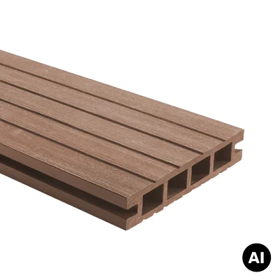 Deska balkonowa tarasowa dwustronna Eco Mini B110 szczotkowana Kasztan 2m 20 mm, NT1092