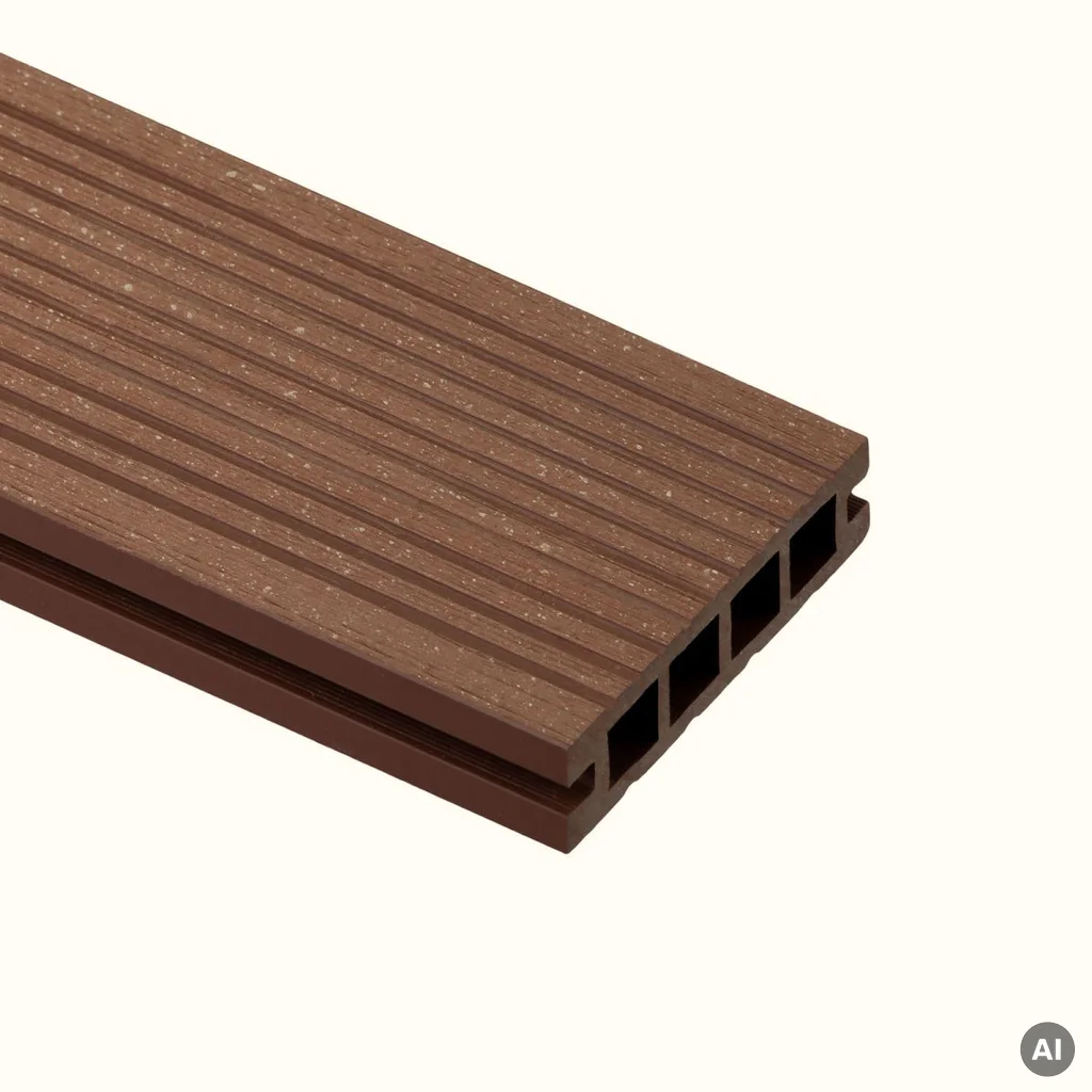 Deska balkonowa tarasowa dwustronna Eco Mini szczotkowana Kasztan 2m 20 mm, NT1092, Deska balkonowa tarasowa, Deska balkonowa Eco Mini, Salag