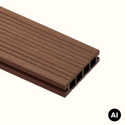 Deska balkonowa tarasowa dwustronna Eco Mini B110 szczotkowana Kasztan 2m 20 mm, NT1092