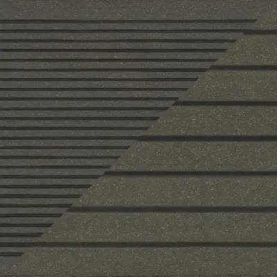 Deska balkonowa tarasowa dwustronna WPC szczotkowana Czarny 1,2m 25 mm, BD1T02