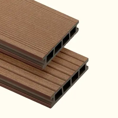 Deska balkonowa tarasowa dwustronna WPC szczotkowana Kasztan 1,2m 25 mm, BD1T04