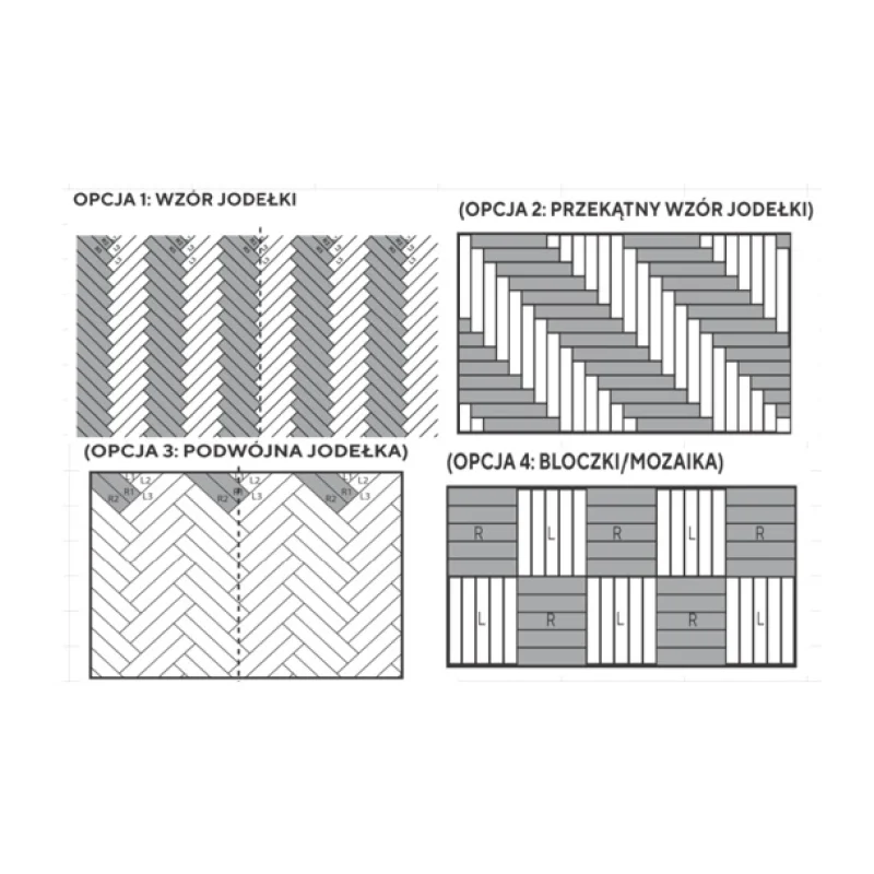 Panele winylowe SPC Jodełka Glow DOU HB 611-IB Klasa 33 5 m