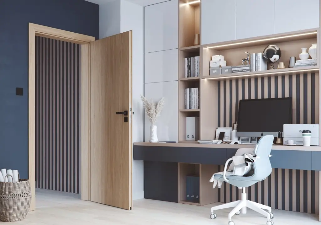 Drzwi Porta Decor P przylgowe prawe 80 cm Dąb Catania z podcięciem wentylacyjnym, SPWP0P0P08DDTWSB2AH000, Drzwi wewnętrzne, Porta DECOR, PORTA