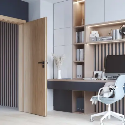 Drzwi Porta Decor P przylgowe prawe 80 cm Dąb Catania z podcięciem wentylacyjnym, SPWP0P0P08DDTWSB2AH000