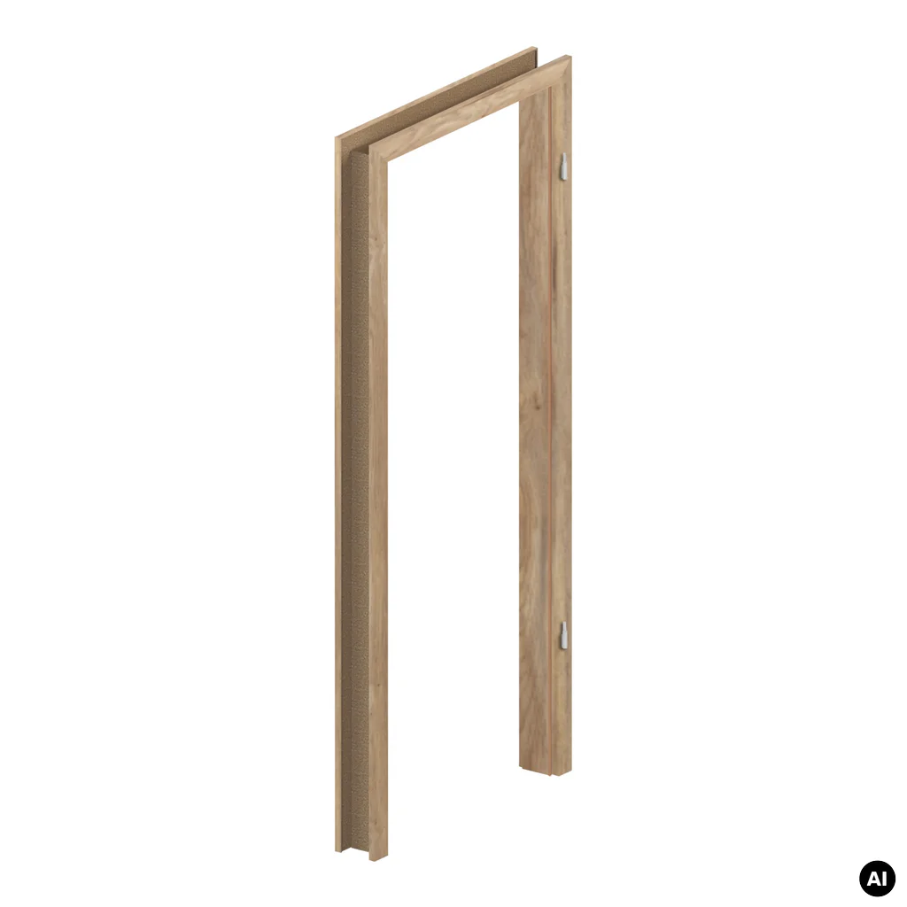 Ościeżnica regulowana PORTA SYSTEM 140-180 Dąb Catania prawa 80 cm przylgowa, OPWP6D0P08DDT0SZ260000, PORTA