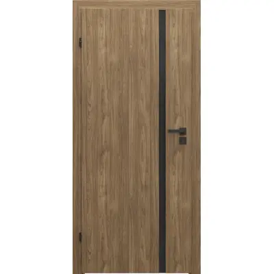 Drzwi Porta Focus 4.A z czarną szybą przylgowe lewe 80 cm, SPWG4A0L08DDT0SZ2KHB00
