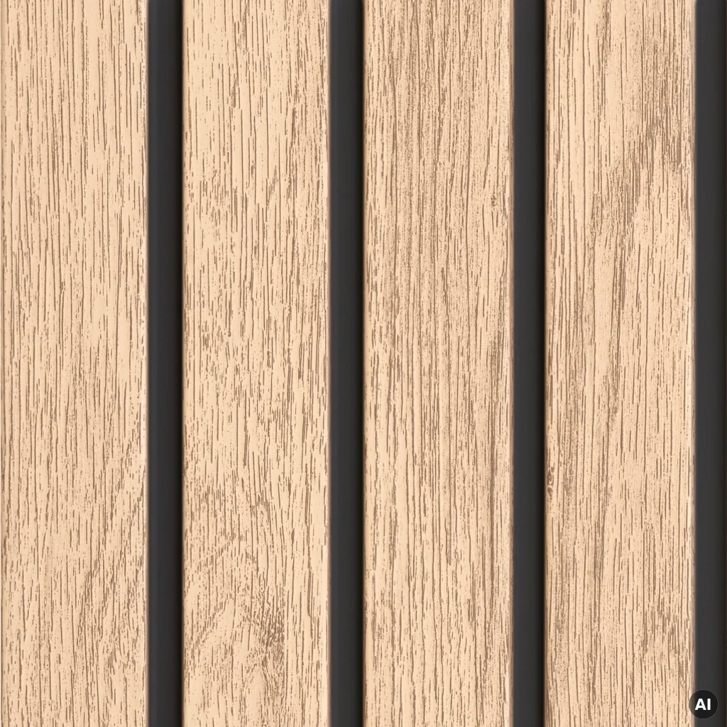 Panele zewnętrzne Fronto V-Black lamele Dąb Jasny 3030234, Panele zewnętrzne, Fronto V-Black, Vilo