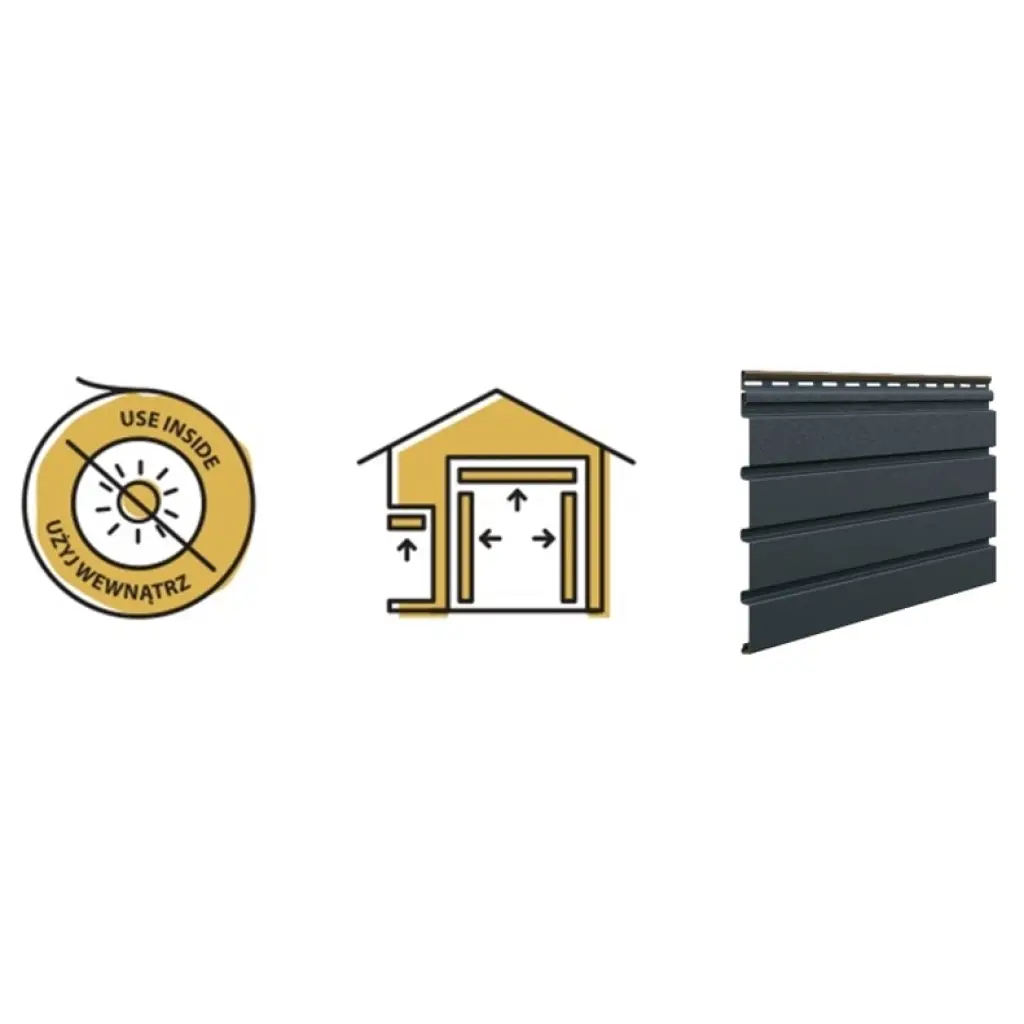 Listwa Łącznik Szary Antracyt SV-18 3029908, Panele zewnętrzne, Vilo Akcesoria do paneli zewnętrznych, Vilo