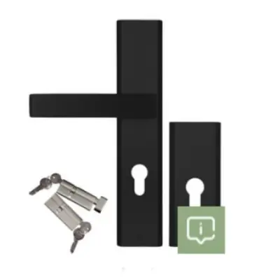 Drzwi zewnętrzne z ościeżnicą Vento 13B Antracyt Lewe 90cm CZYSTE POWIETRZE, 5903325284634