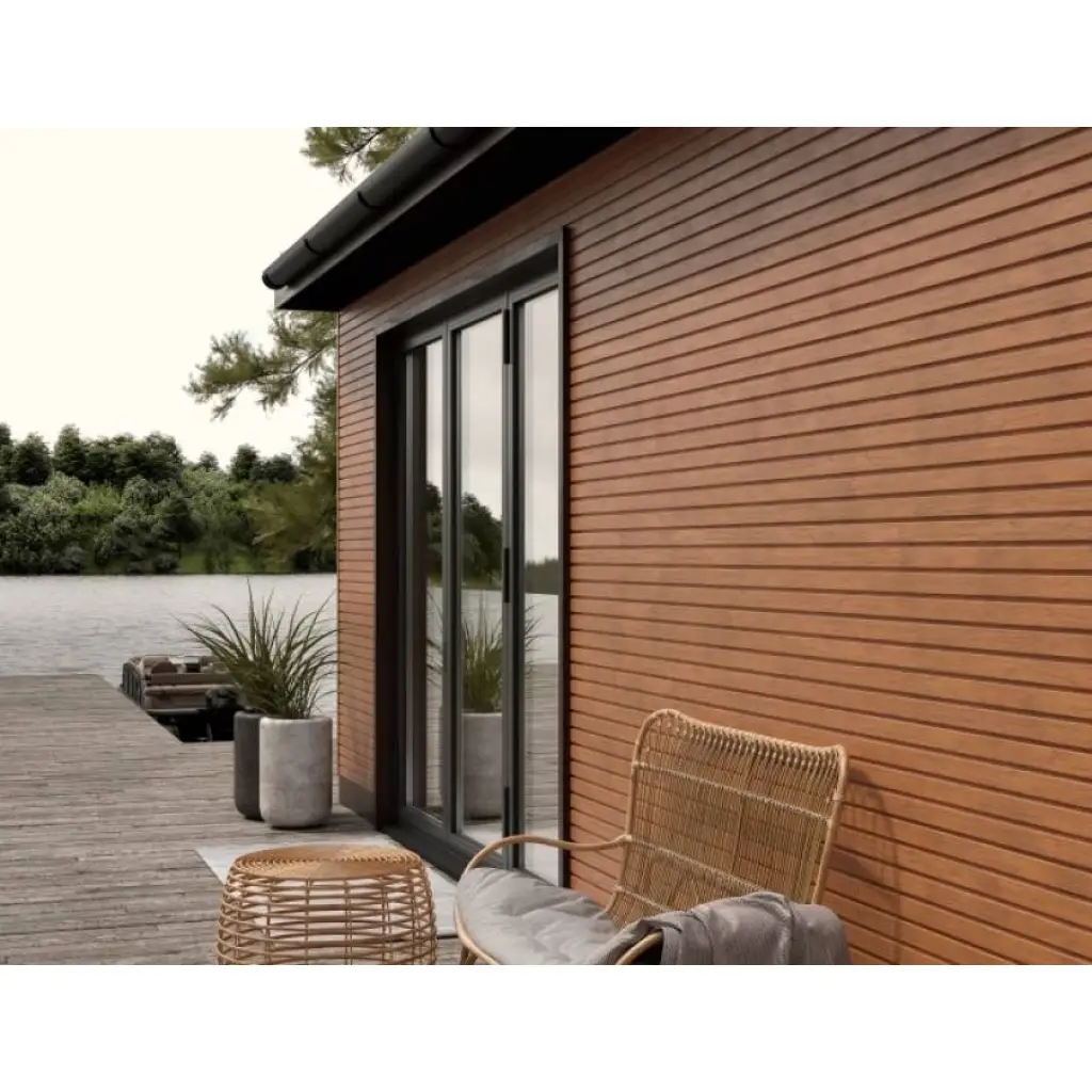 Panele zewnętrzne Listwa końcowa Złoty Dąb SVP-14 3008844, Panele zewnętrzne, Vilo Akcesoria do paneli zewnętrznych, Vilo