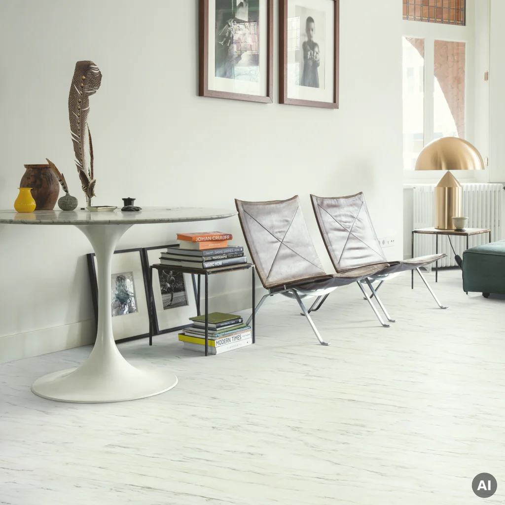 Luna marble white Klasa 33 2.5 mm TAK, SGTC20305, panele winylowe, Blush, Quick-Step